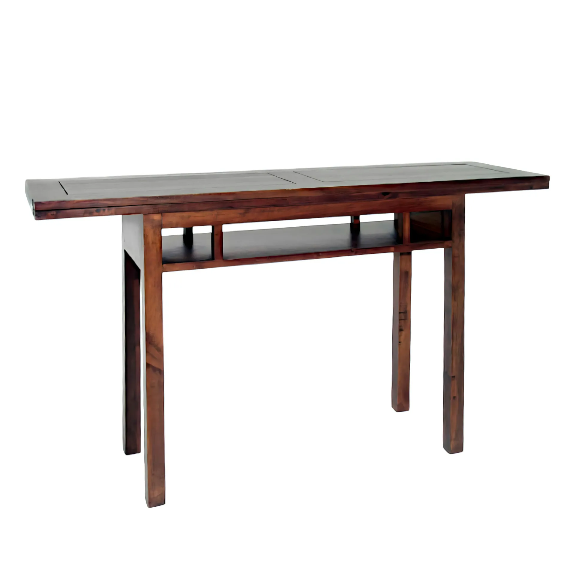 Console extensible en table repas hévéa 140cm HELENA