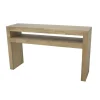 Console Hévéa double plateaux 150x40x86cm OLGA