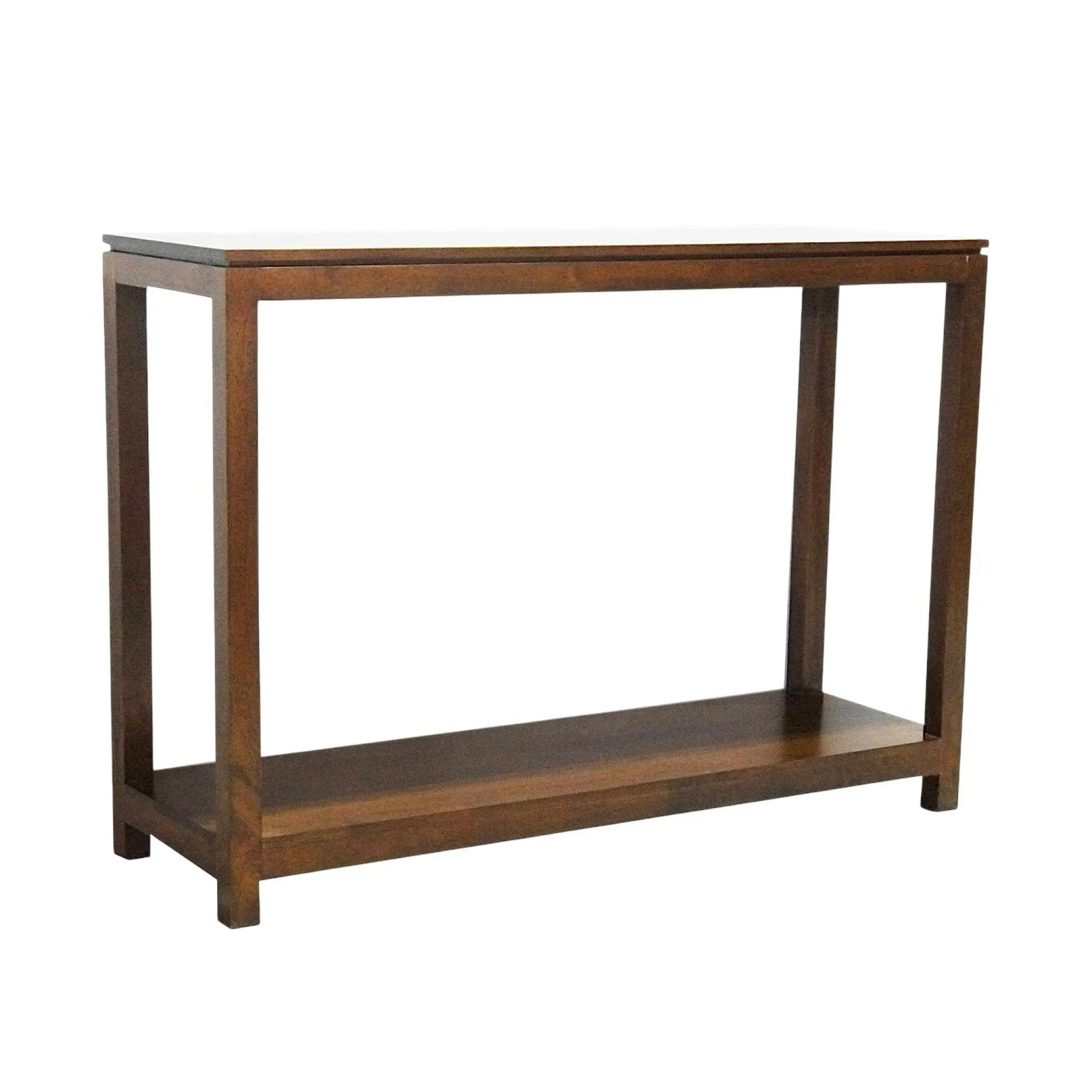 Console Hévéa double plateaux 110x35x85cm HELENA