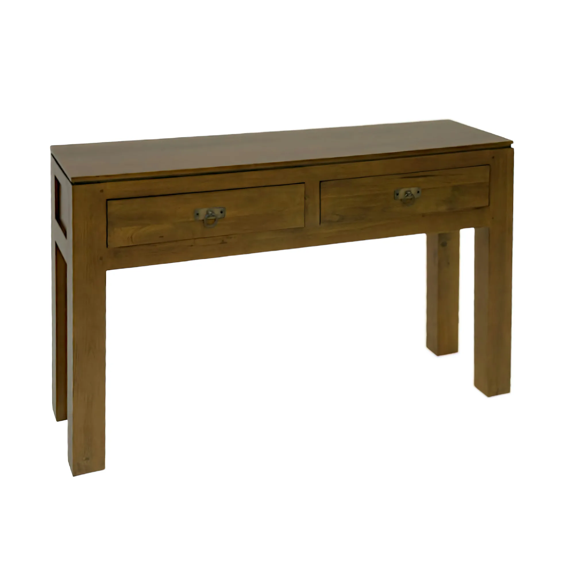 Console hévéa 2 tiroirs 120cm HELENA