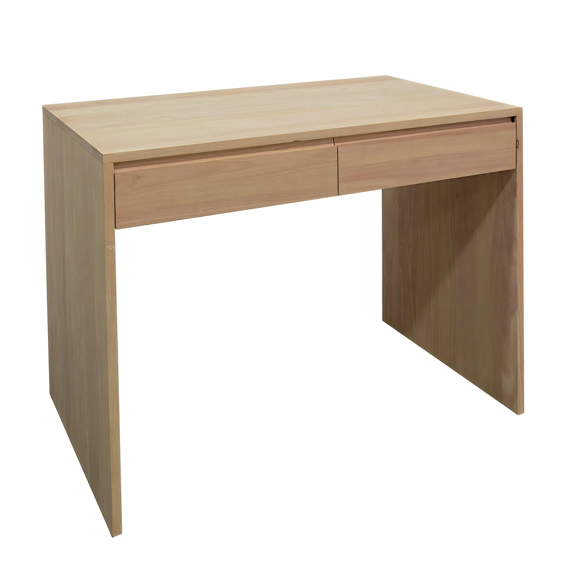 Console Hévéa 2 tiroirs 100x60x78cm BALTIC