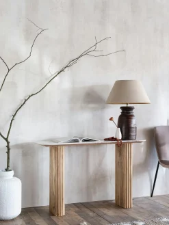 Console marbre et bois MASSA