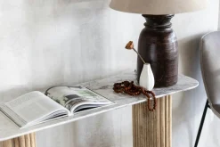 Console marbre et bois MASSA