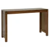 Console moderne bois hévéa 120cm ATTAN