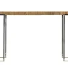 Console moderne chêne acier RIVERSIDE