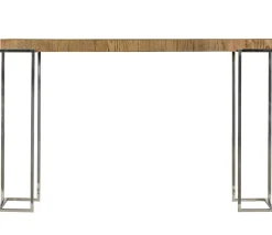 Console moderne chêne acier RIVERSIDE