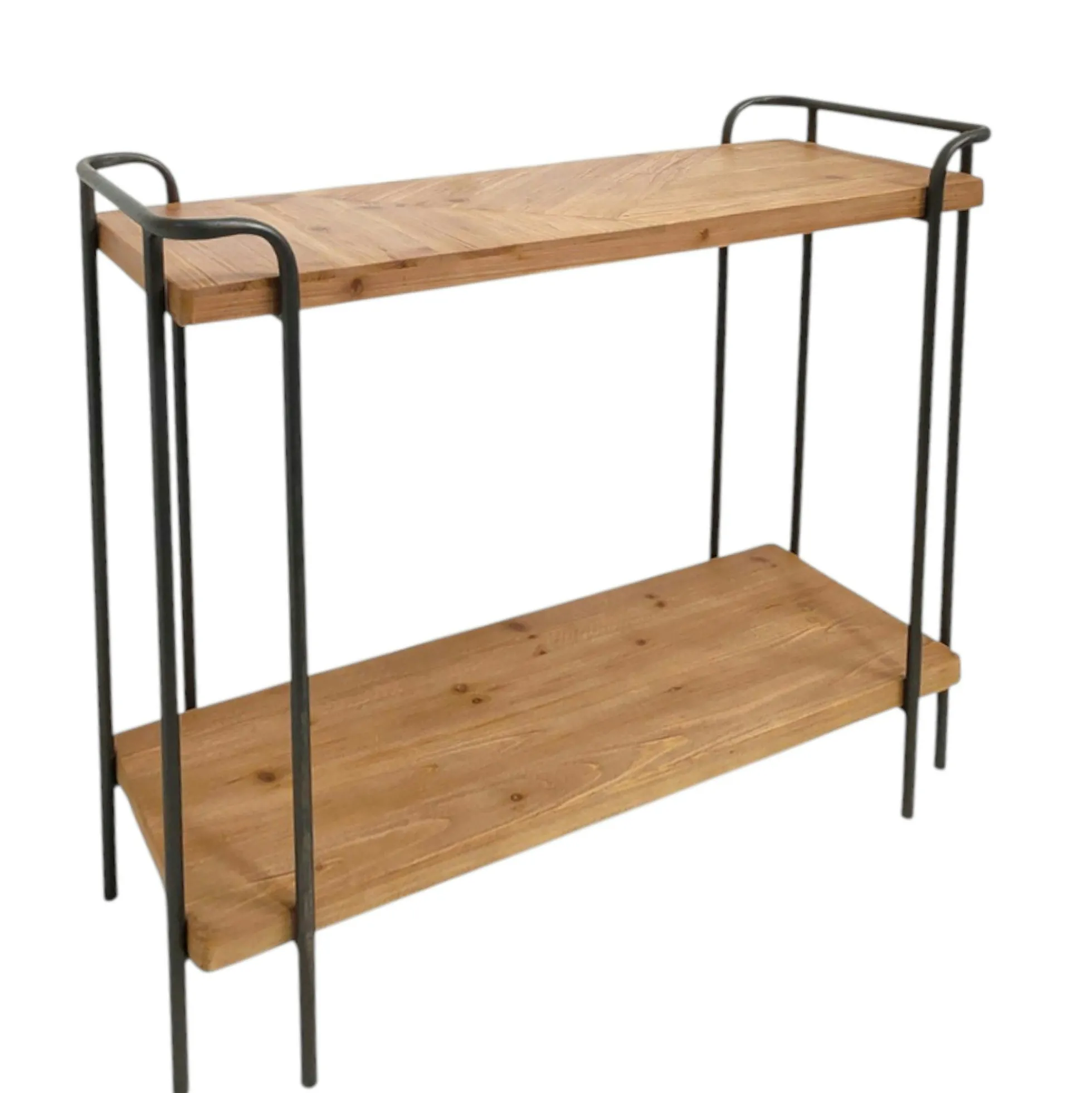 Console 2 niveau en bois clair ATELIER