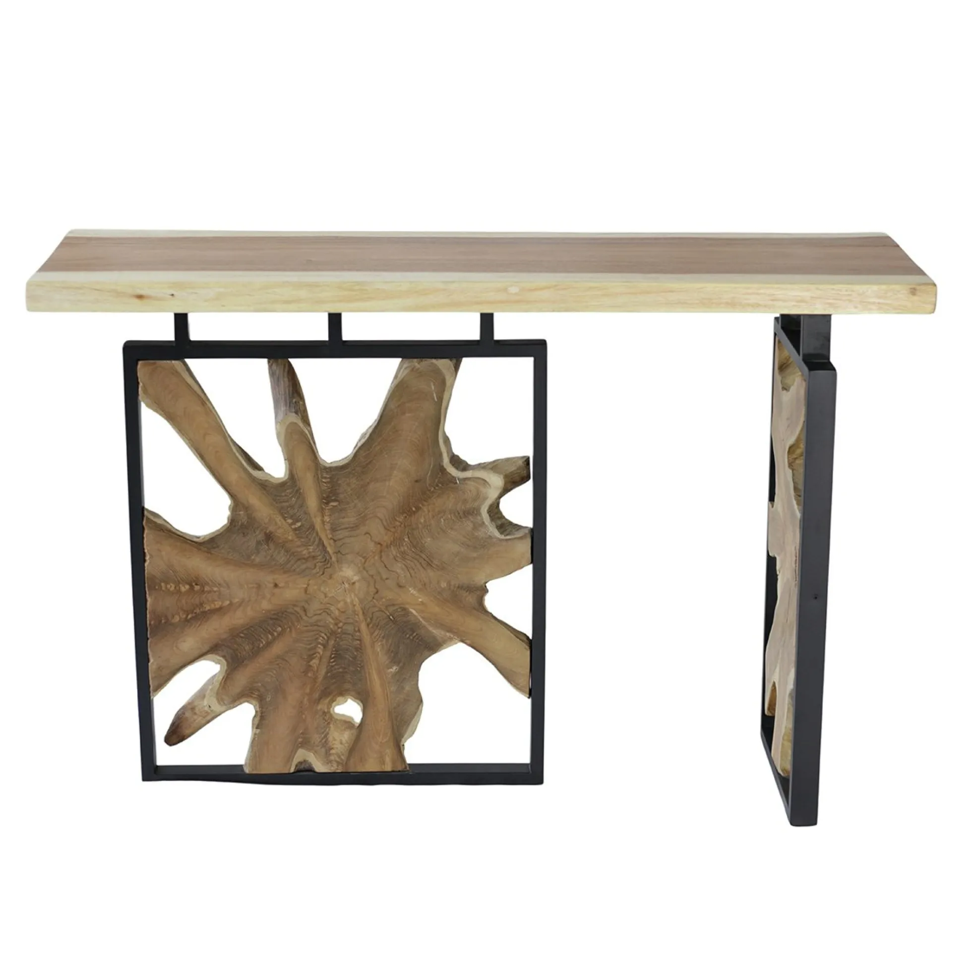 Console pieds racine de teck design ARIZONA