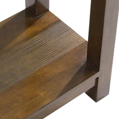 Console 2 plateaux hévéa massif 80cm GALA