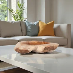 Coupe décorative bois forme organique ø40 cm ARIZONA