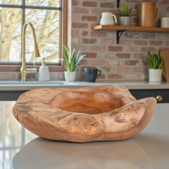 Coupe décorative bois forme organique ø20 cm ARIZONA