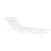 Coussin blanc pour bain de soleil MENDOZA