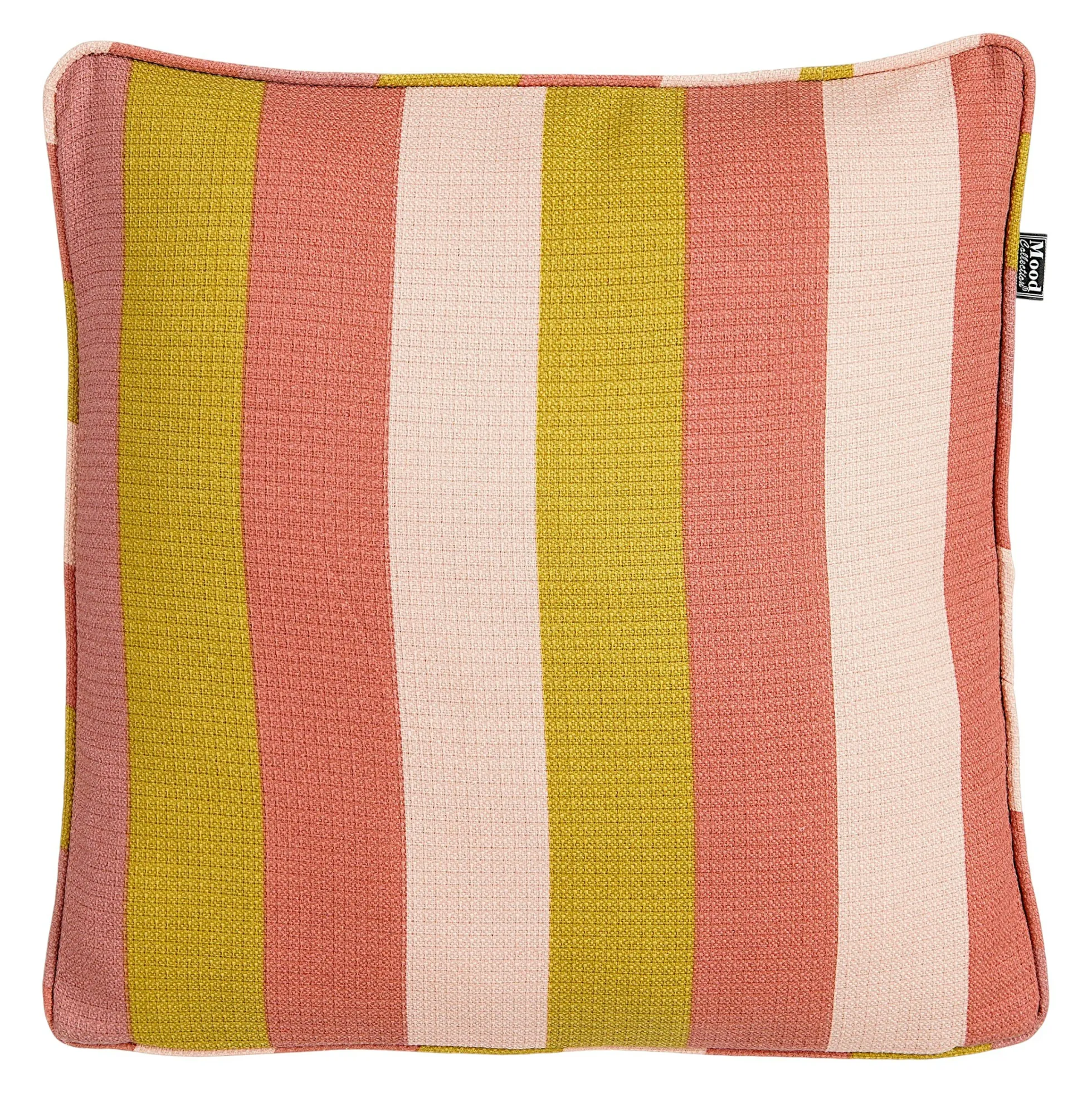Coussin de canapé, bandes multicolores