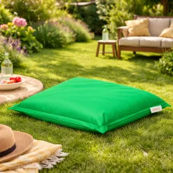 Coussin pouf extérieur vert ARTA