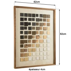 Décoration murale dégradé de mosaïque sur tissu 62 x 82 cm DENVER