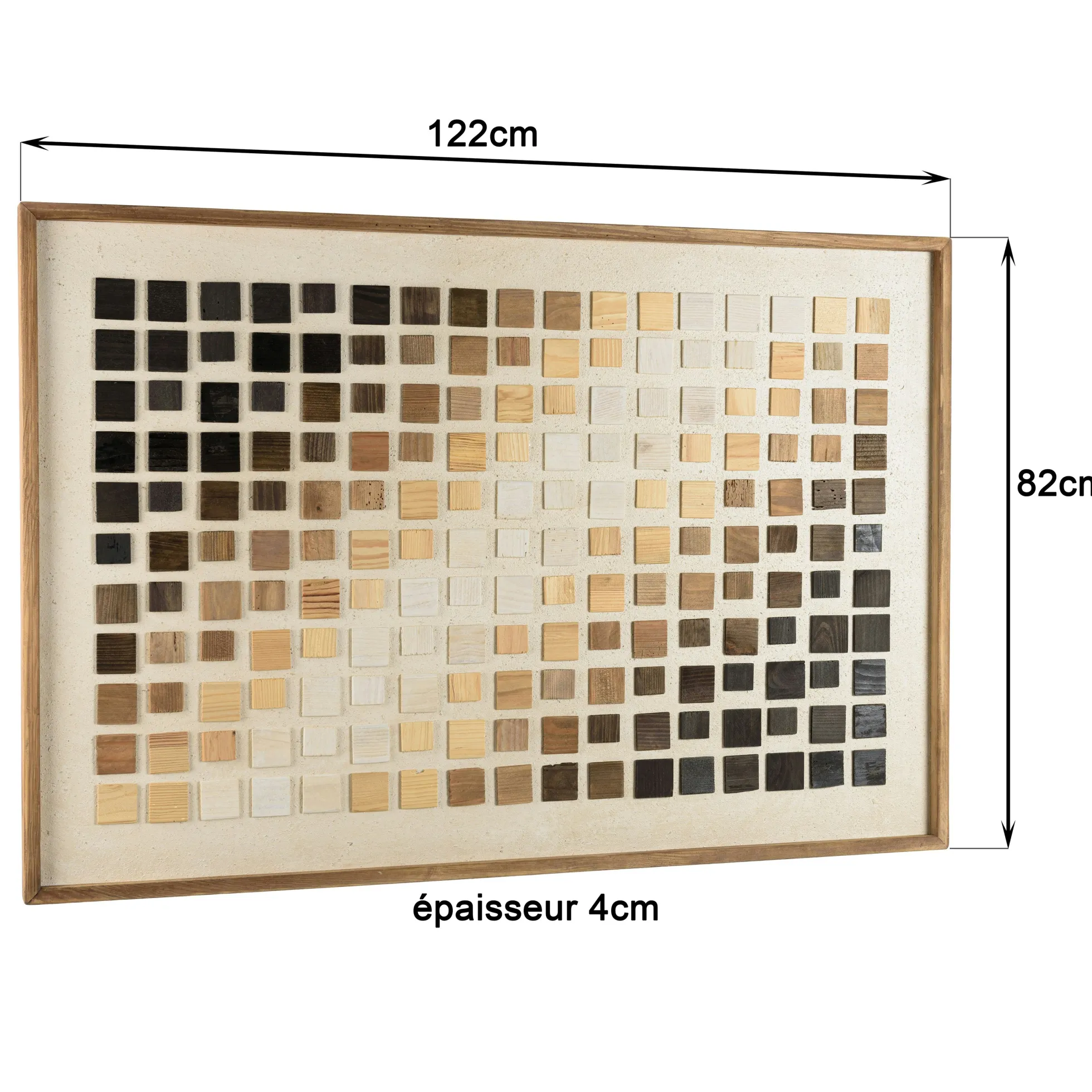 Décoration murale dégradé de mosaïques sur tissu 122 x 82 cm DENVER