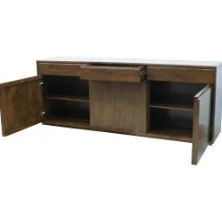 Enfilade / Buffet long Hévéa 3 portes, 3 tiroirs 213x45x81cm BALTIC