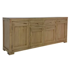 Enfilade Hévéa 4 portes, 2 tiroirs 200x45x85cm NIAGARA