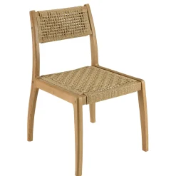 Ensemble de jardin table 220 cm et 6 chaises en rotin synthétique LUMIO