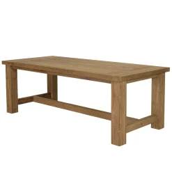 Ensemble de jardin table 220 cm et 6 chaises en rotin synthétique LUMIO
