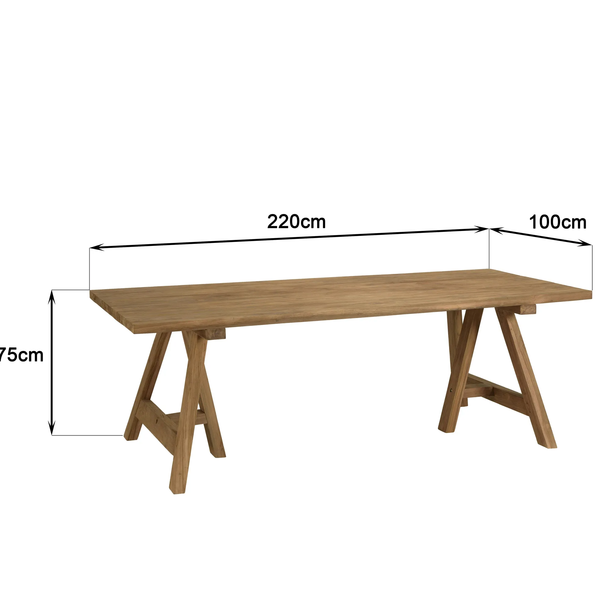 Ensemble de jardin table pieds en H et 6 chaises en rotin synthétique LUMIO