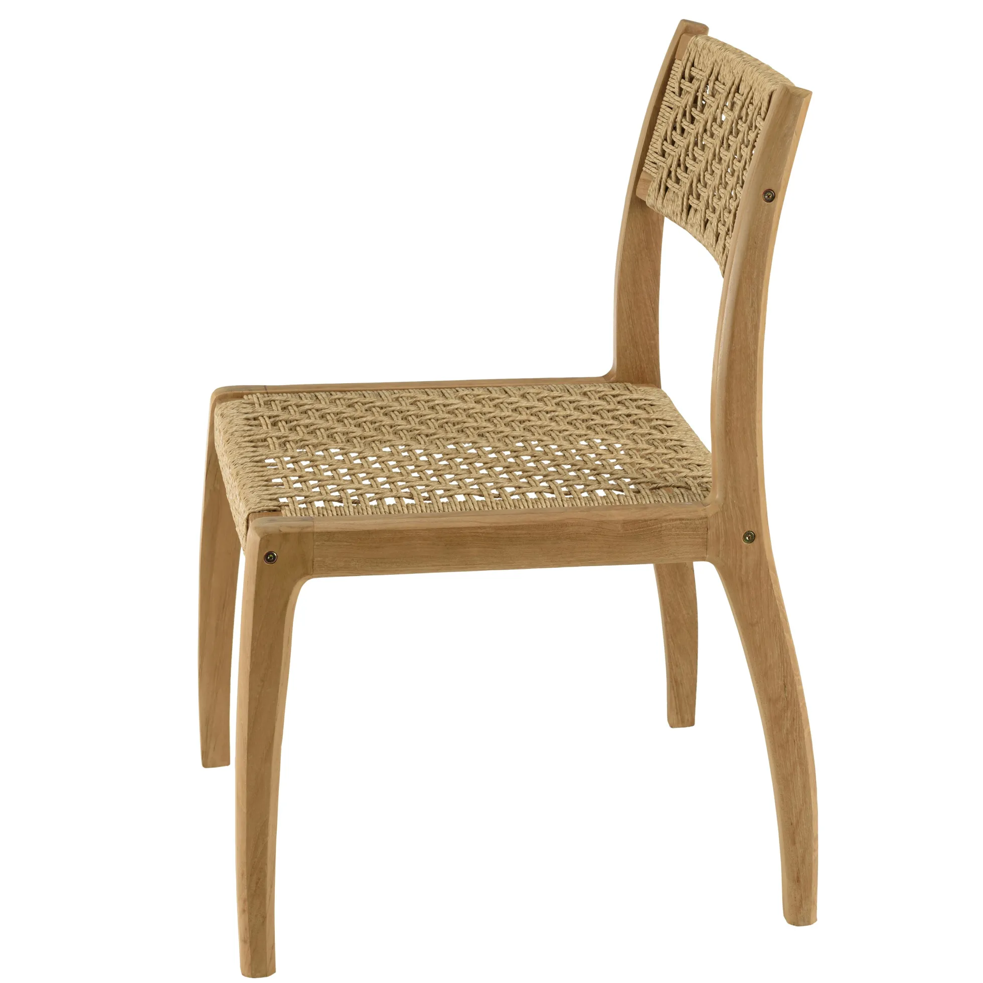 Ensemble de jardin table pieds en H et 6 chaises en rotin synthétique LUMIO