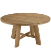 Ensemble de jardin Table ronde 150 cm 4 chaisesrotin synthétique LUMIO