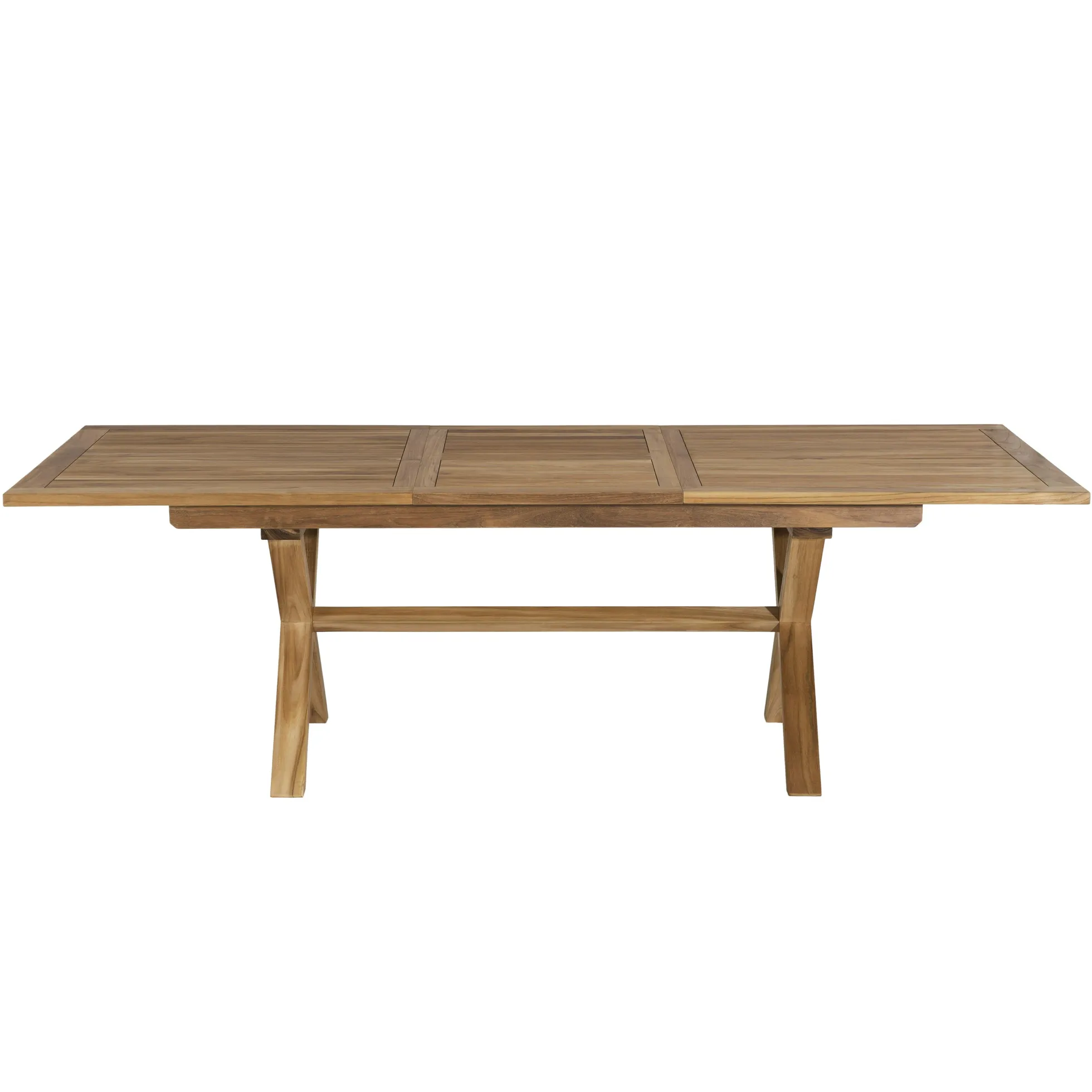 Ensemble de repas de jardin en teck table extensible et 8 chaises ALERIA