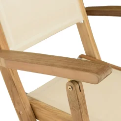 Ensemble de repas extérieur, table en teck extensible 8 chaises ALERIA