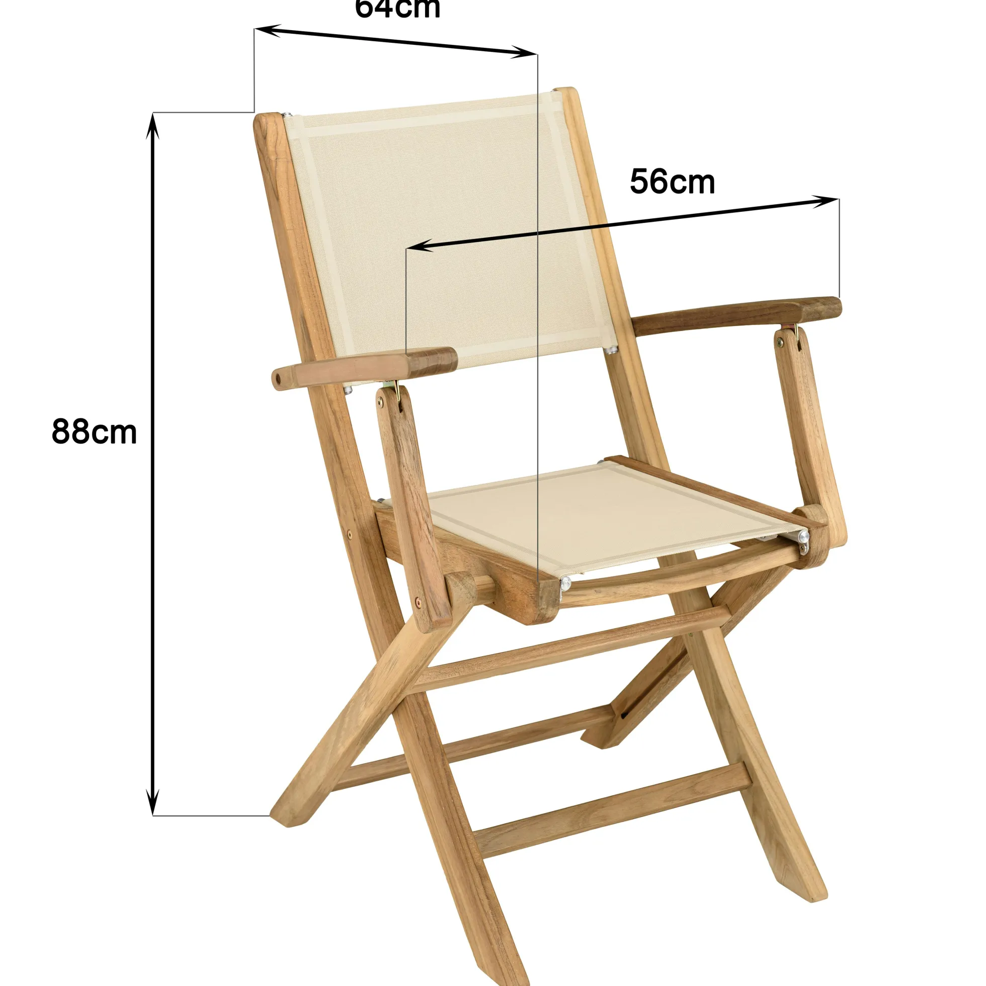 Ensemble de repas extérieur, table en teck extensible 8 chaises ALERIA