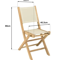 Ensemble de repas extérieur table ronde 4 chaises ALERIA