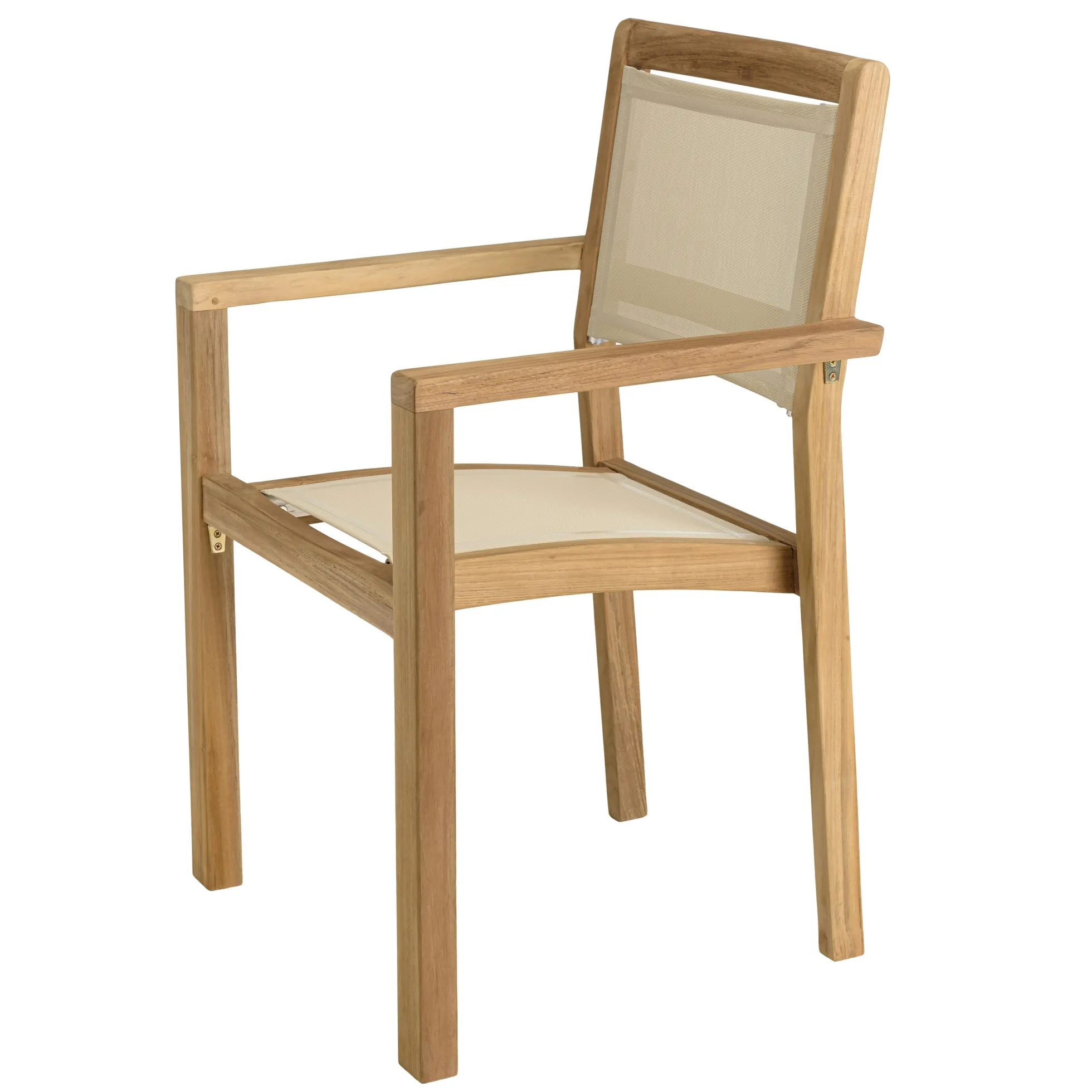 Ensemble de repas table rectangulaire 8 fauteuils en teck ALERIA