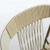 Ensemble repas de jardin 6 places en céramique beige RIO