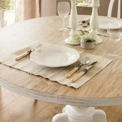 Ensemble salle à manger blanc - scandinave (5 pièces) TENA
