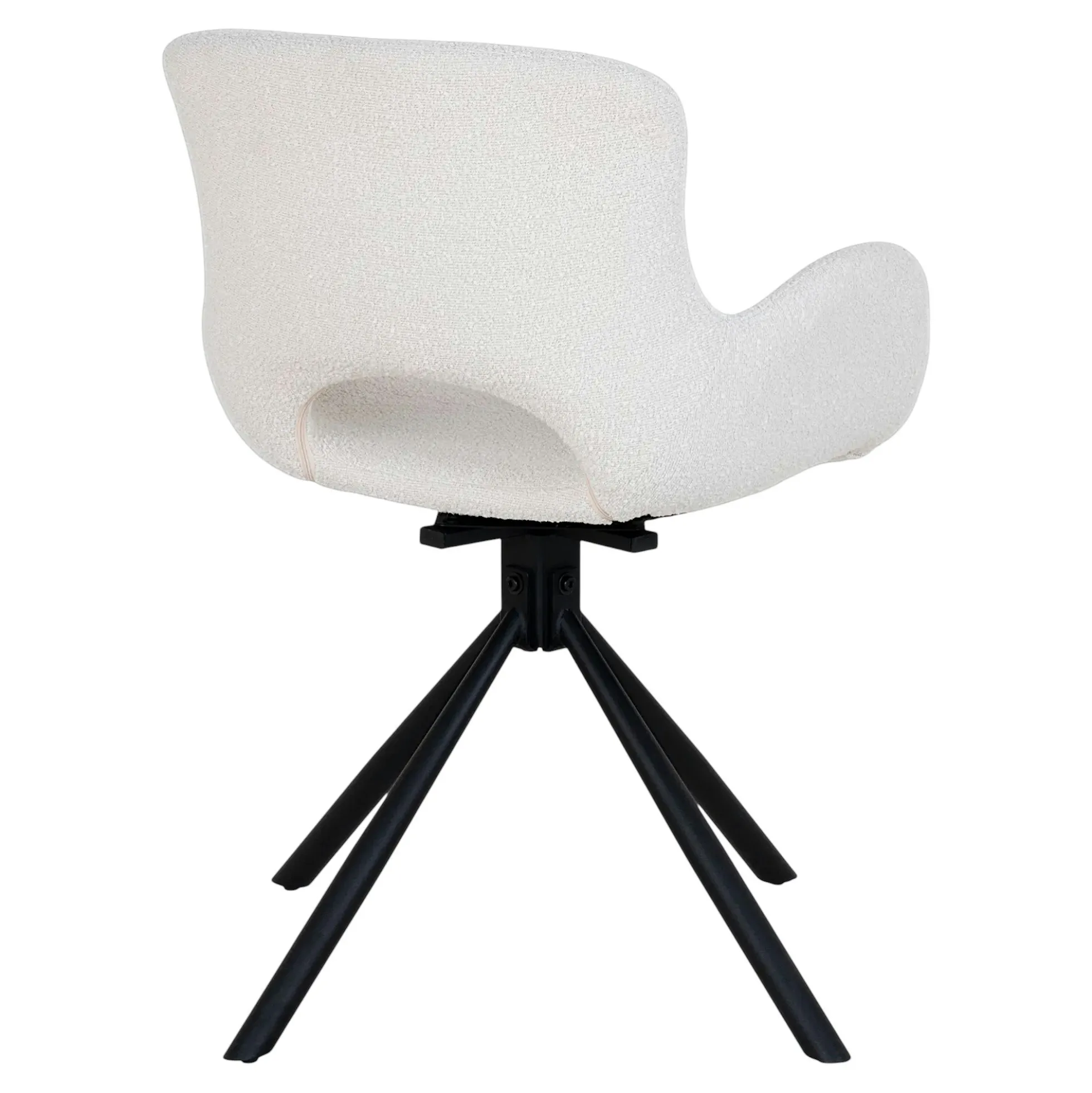 Ensemble table et chaises bouclette blanche (lot de 7 pièces) SAVONE