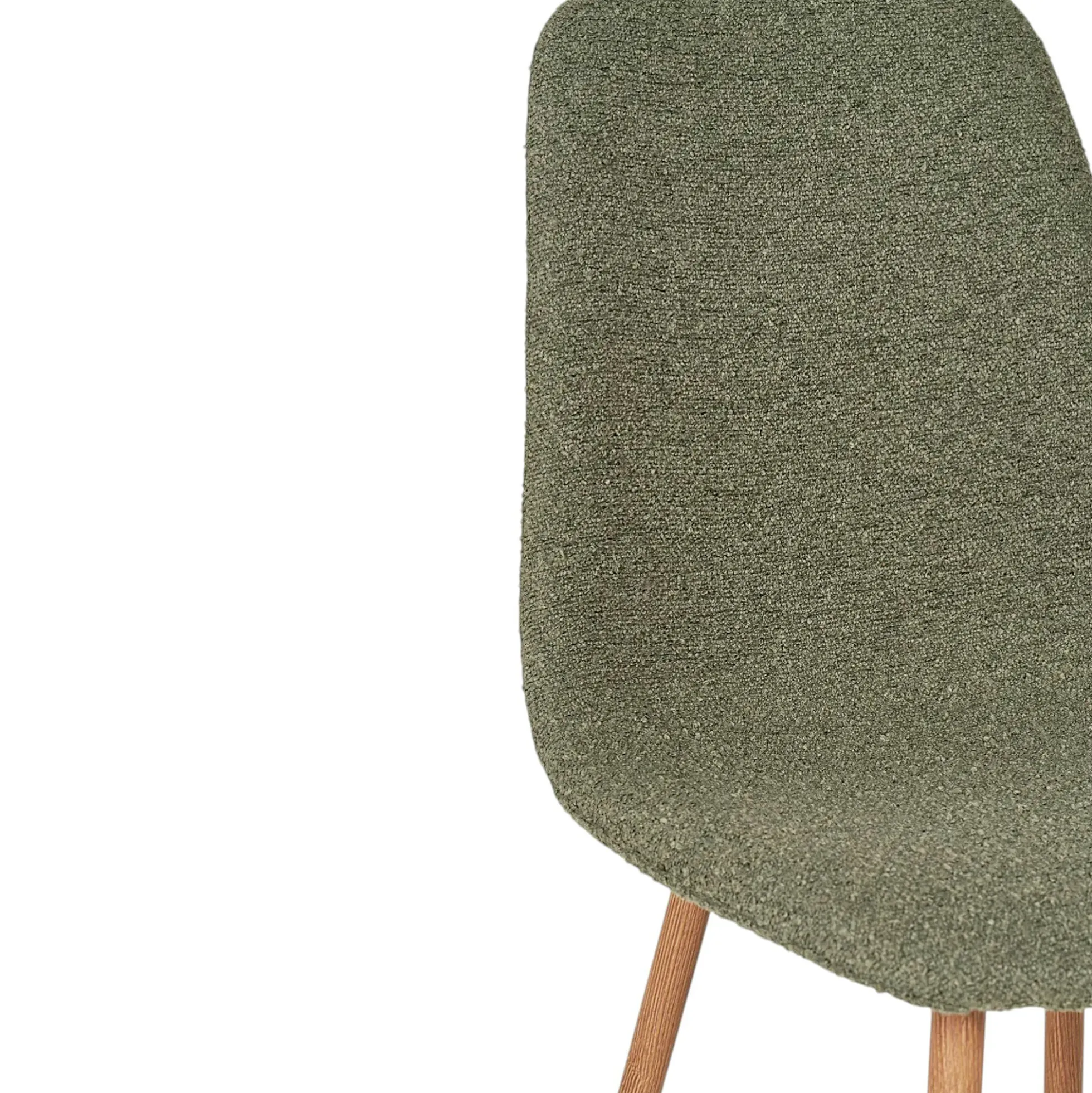 Ensemble table et chaises vertes bouclettes (lot de 9 pièces) AMSTERDAM
