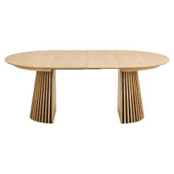 Ensemble table et chaises vertes bouclettes (lot de 9 pièces) AMSTERDAM