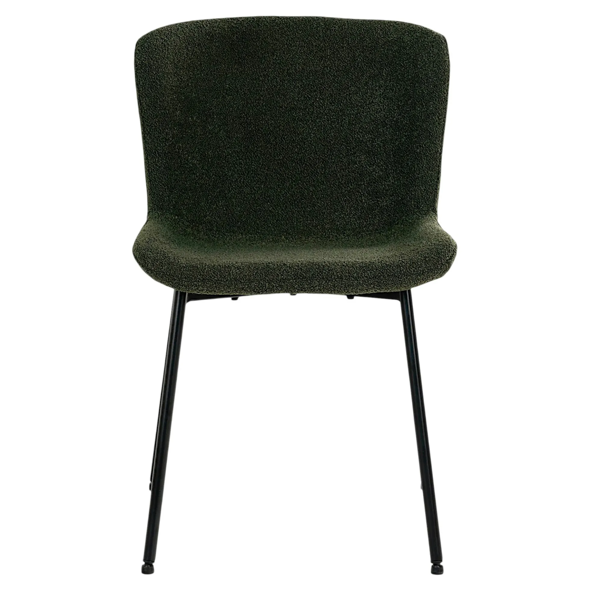 Ensemble table et chaises vertes bouclette (lot de 5 pièces) AMSTERDAM