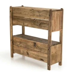 Etagère bibliothèque en bois de pin recyclé 3 niveaux DENVER