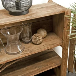 Etagère bibliothèque en bois de pin recyclé 3 niveaux DENVER