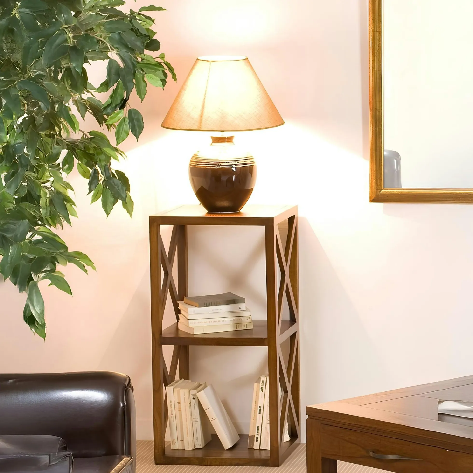 Etagère 40cm 2 cases croisillons LOLA