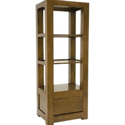 Etagère colonne moderne hévéa 146cm OLGA