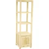 Etagère colonne 1 porte hévéa 162cm GALA