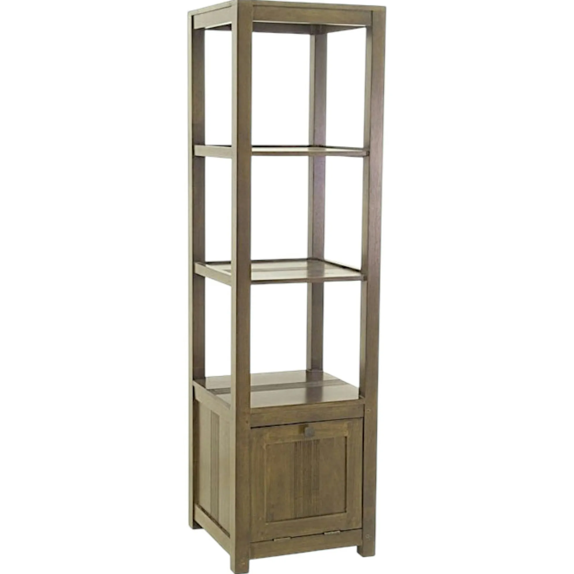 Etagère colonne 1 porte hévéa 162cm GALA