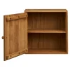 Etagère cube avec porte en bois de chêne 30 cm VARDE