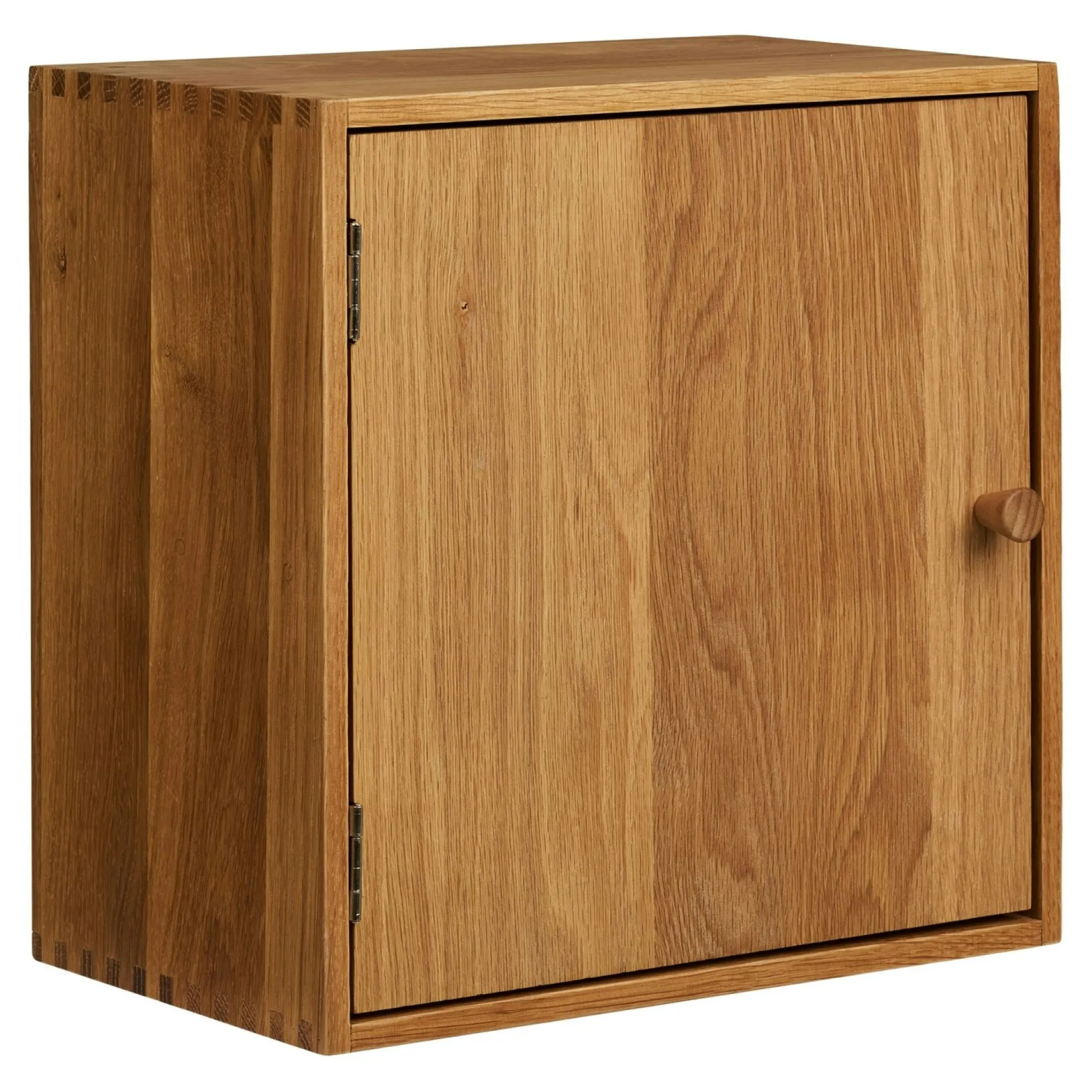 Etagère cube avec porte en bois de chêne 30 cm VARDE