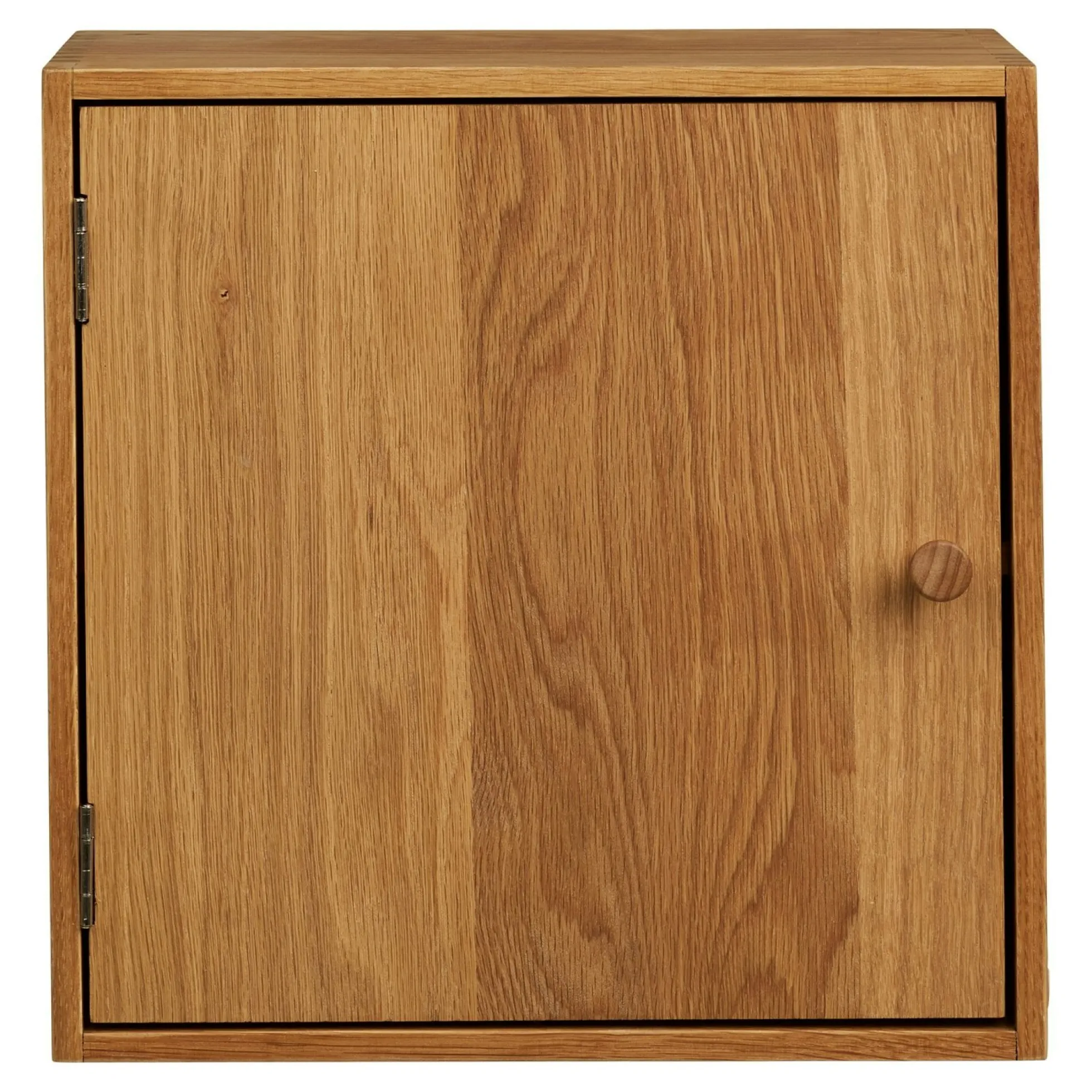Etagère cube avec porte en bois de chêne 30 cm VARDE