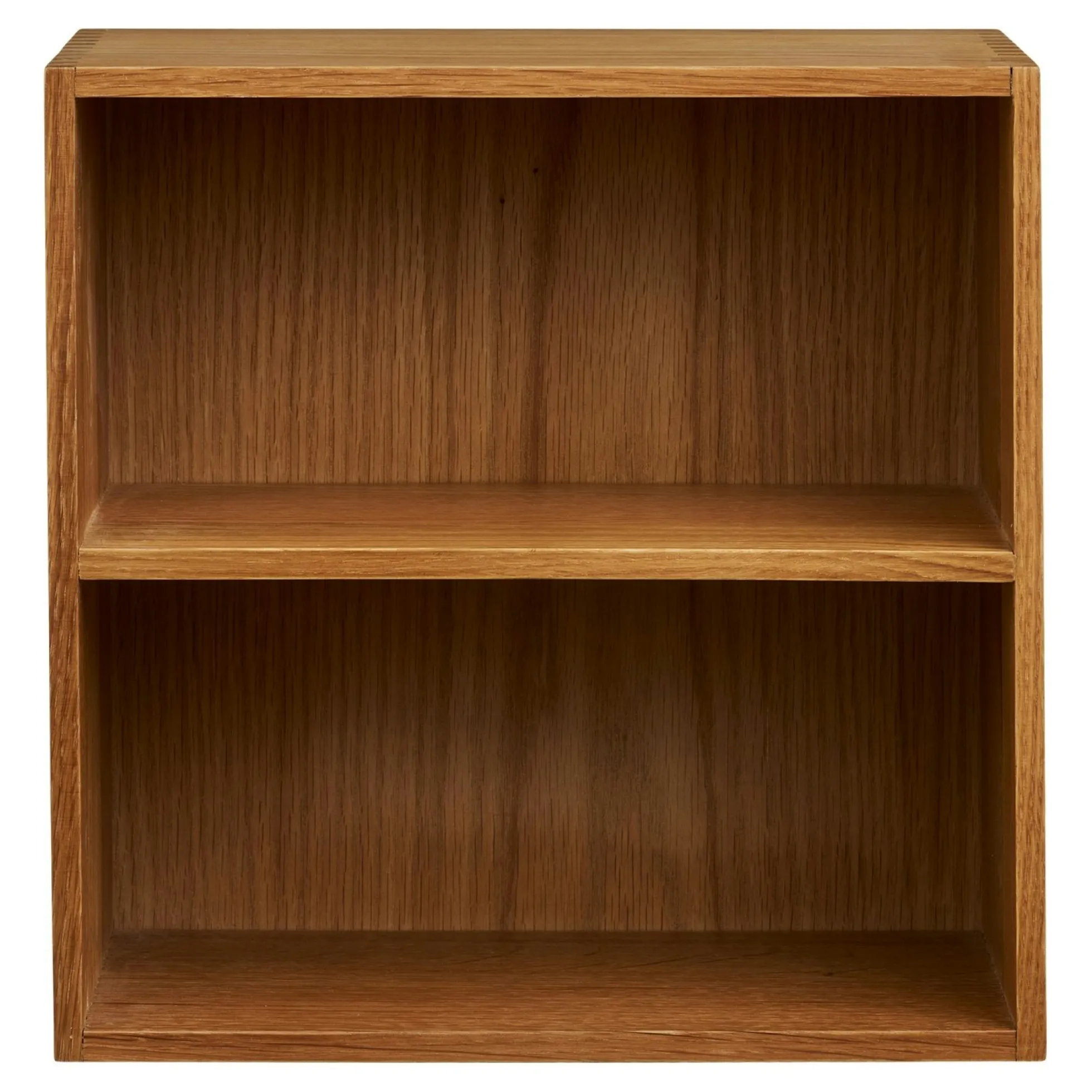 Etagère cube murale 2 niches bois de chêne 30 cm VARDE