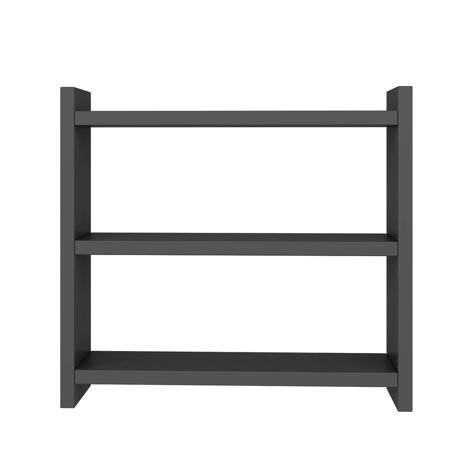 Etagère cuisine gris foncé à poser - 3 niveaux MARFA