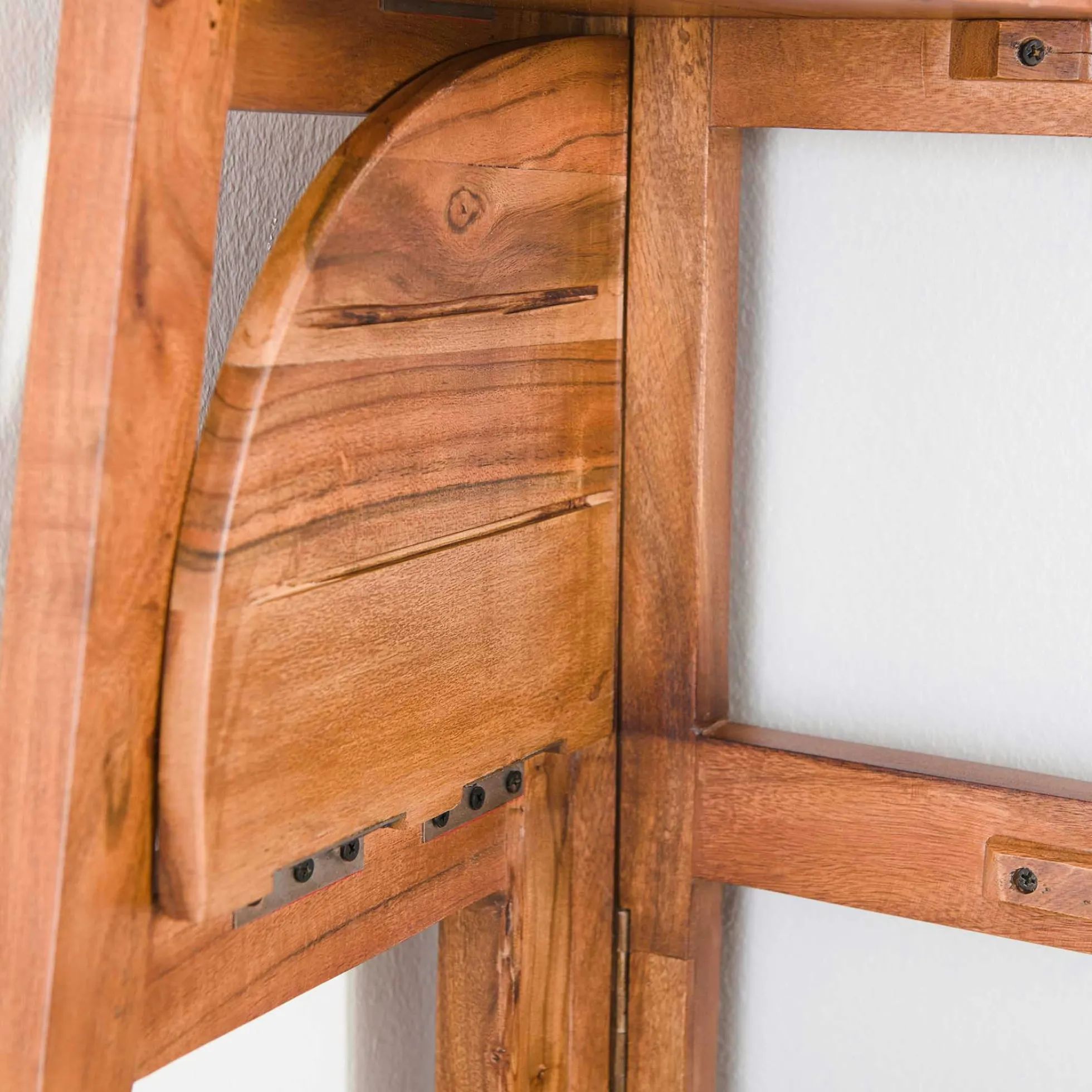 Etagère d'angle en bois d'acacia massif MELBOURNE